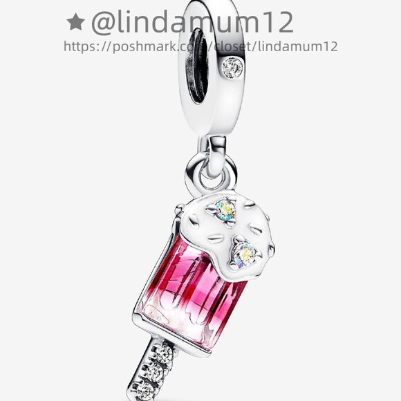 Pandora Sprinkled Popsicle Dangle Charm - Picture 1 of 5